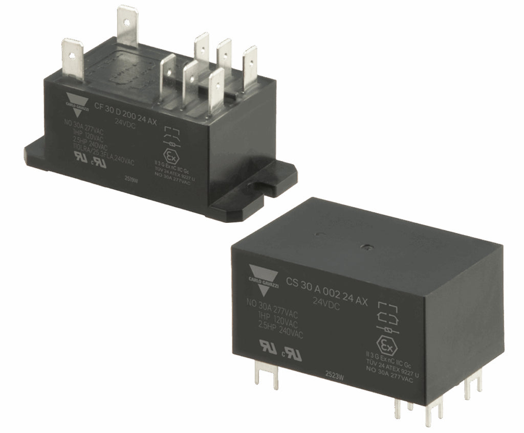 Carlo Gavazzi Expands Power Component Portfolio with ATEX-Certified CF/CS 30 Series Relays
