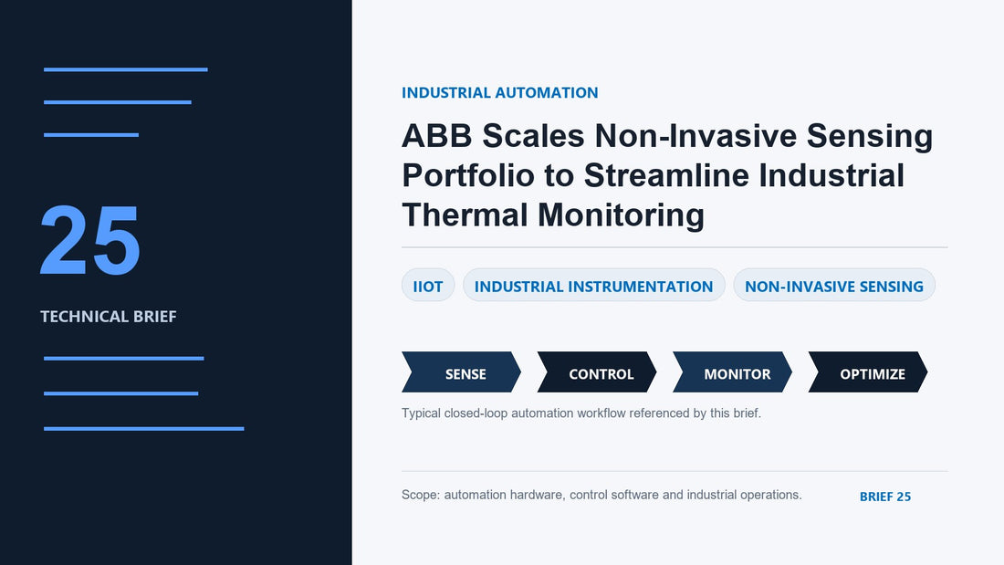 ABB Scales Non-Invasive Sensing Portfolio to Streamline Industrial Thermal Monitoring
