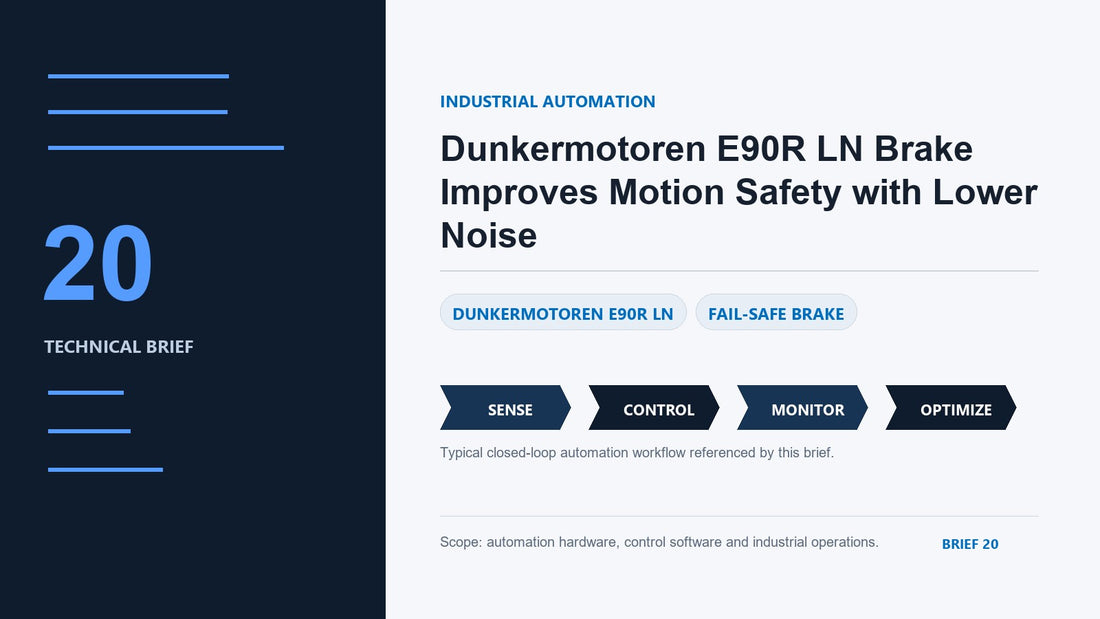 Dunkermotoren E90R LN Brake Improves Motion Safety with Lower Noise