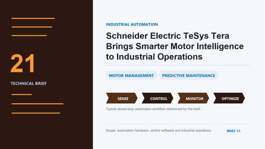 Schneider Electric TeSys Tera Brings Smarter Motor Intelligence to Industrial Operations