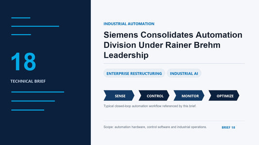 Siemens Consolidates Automation Division Under Rainer Brehm Leadership