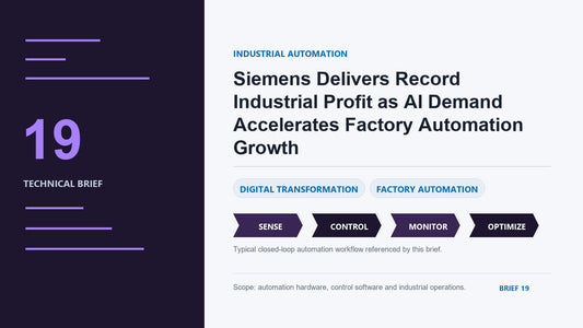 Siemens Delivers Record Industrial Profit as AI Demand Accelerates Factory Automation Growth