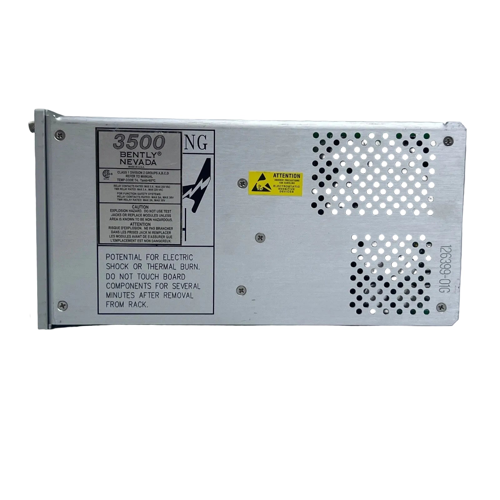 126399-01G Bently Nevada 3500 Series AC Power Supply Module