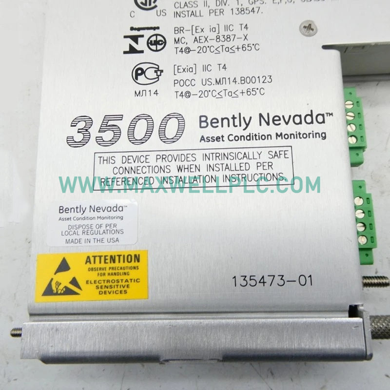 135473-01 Bently Nevada 3500/25 Keyphasor/Proximitor Monitor Module