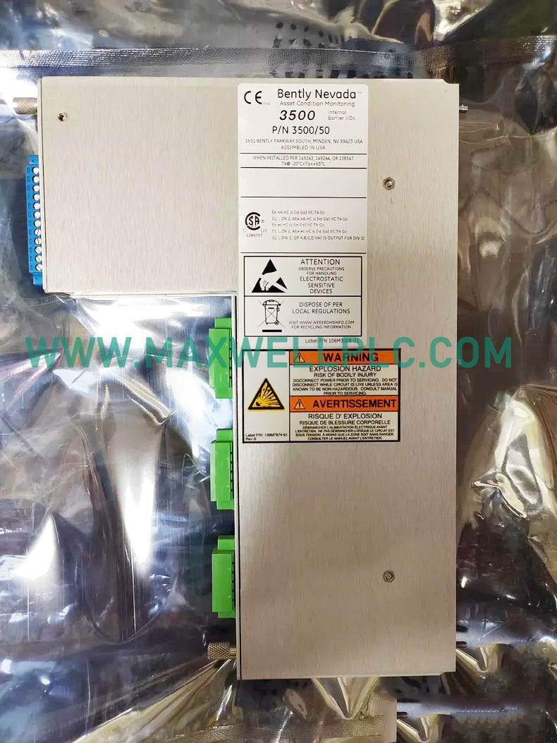 136703-01 Bently Nevada 3500/50 Discrete Internal Barrier I/O Module