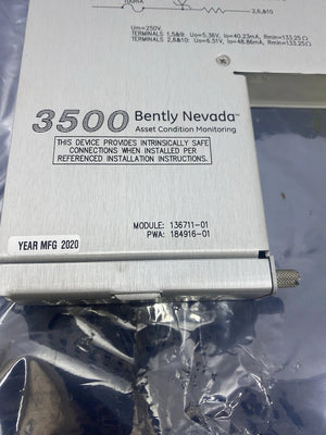 136711-01 Bently Nevada 3500/60 I/O Module