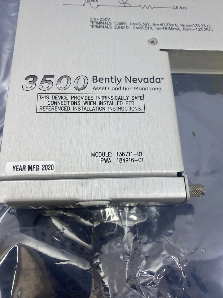 136711-01 Bently Nevada 3500/60 I/O Module