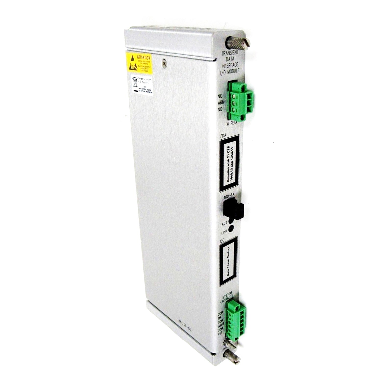 138700-01 Shaft Absolute I/O Module Bently Nevada 3500/42 Interface
