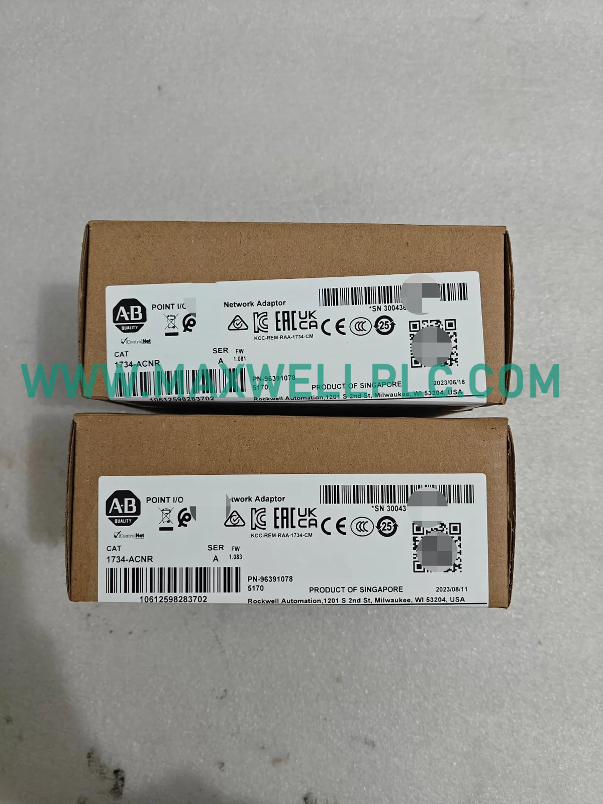 1734-ACNR Allen-Bradley POINT I/O Series 24V DC ControlNet Adapter