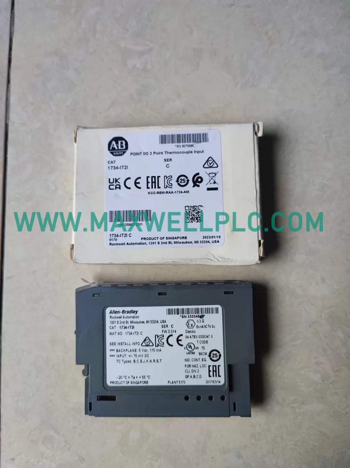 1734-IT2I Allen-Bradley POINT I/O 2 Point Thermocouple Input Module