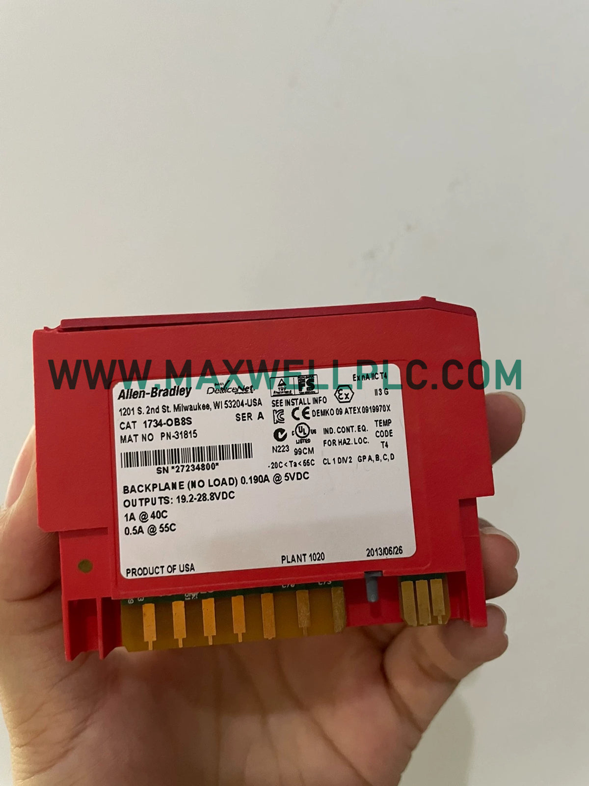 1734-OB8S Allen-Bradley POINT I/O Series Safety I/O Module