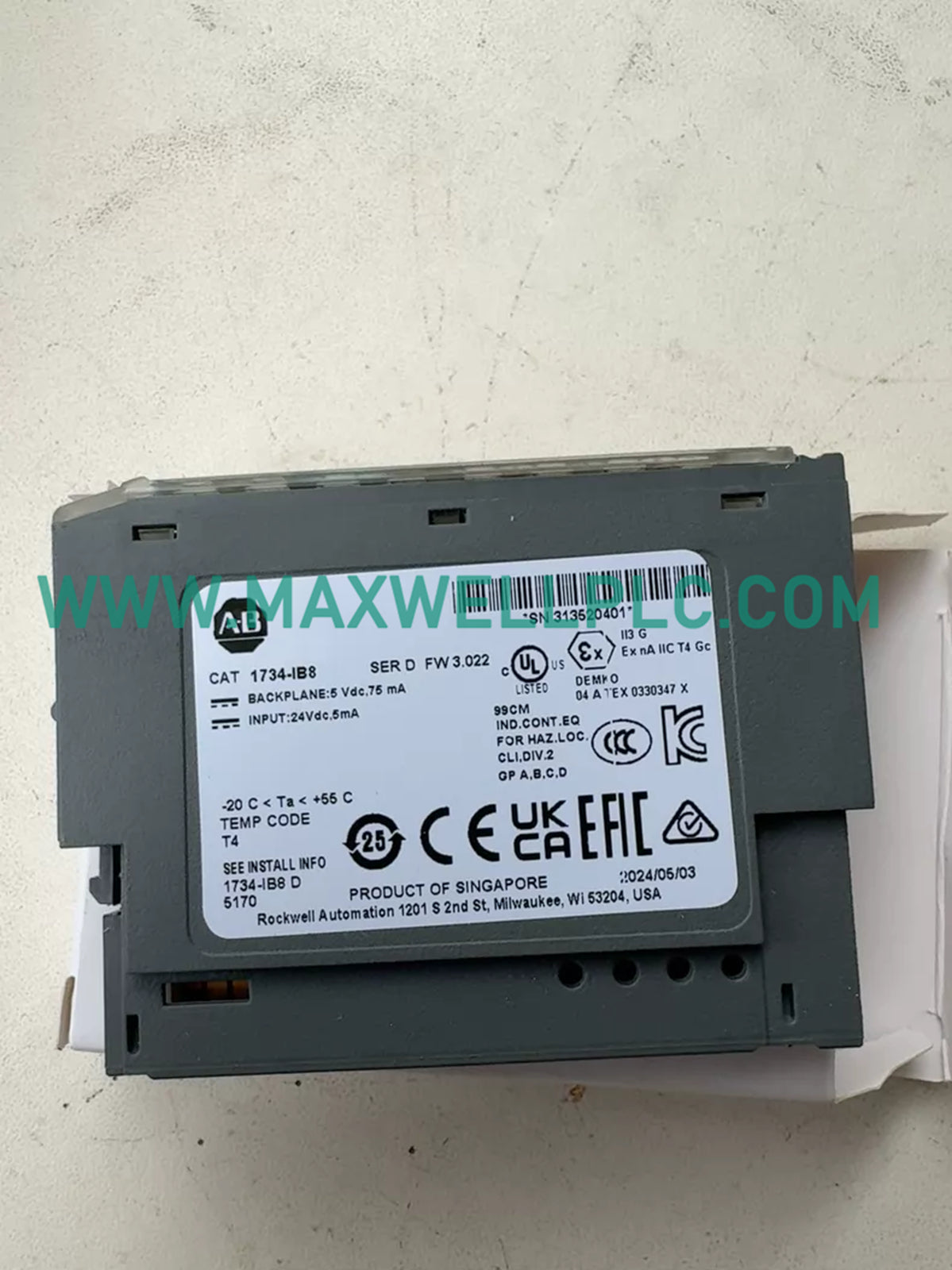 1734-IB8 Allen-Bradley POINT I/O 8 Point Digital Input Module