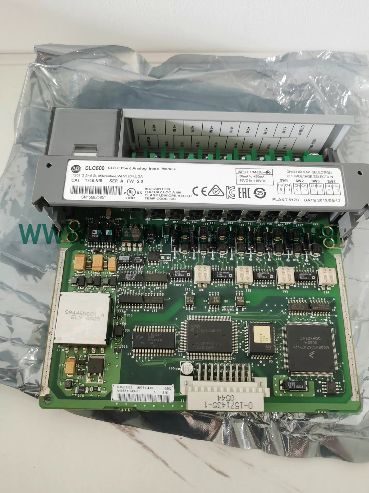 1746-NI8 1746NI8 Allen-Bradley SLC 500 SLC 8 Point Analog Input Module