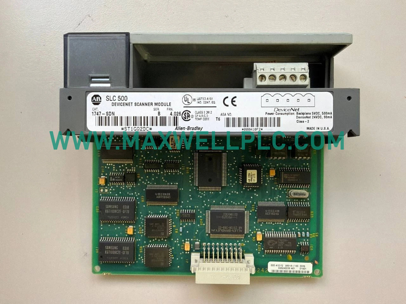 وحدة ماسح Allen-Bradley SLC 500 DeviceNet طراز 1746-SDN