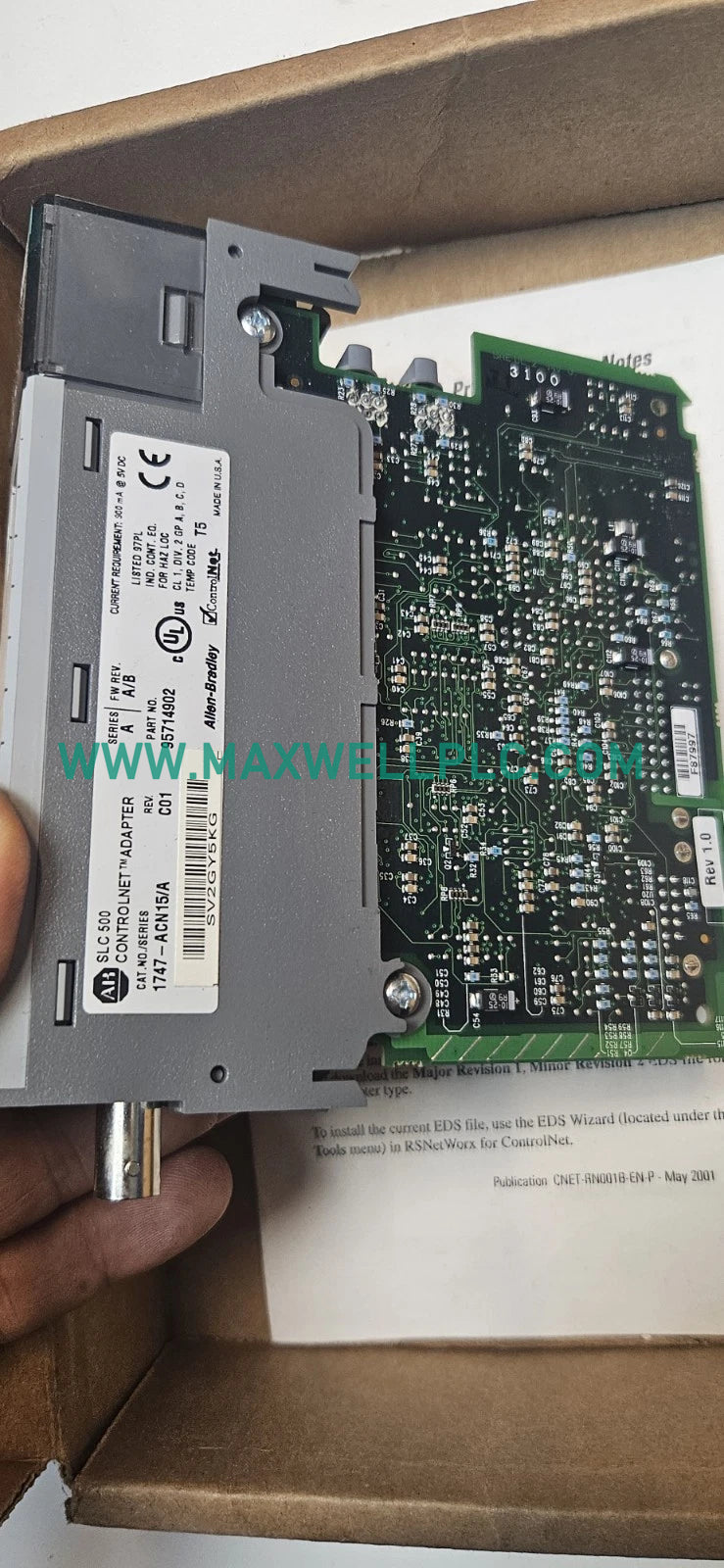 Módulo adaptador ControlNet de la serie SLC 500 Allen-Bradley 1747-ACN15