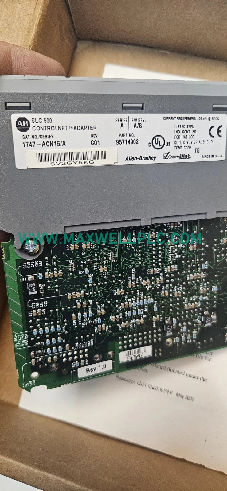 Módulo adaptador ControlNet de la serie SLC 500 Allen-Bradley 1747-ACN15