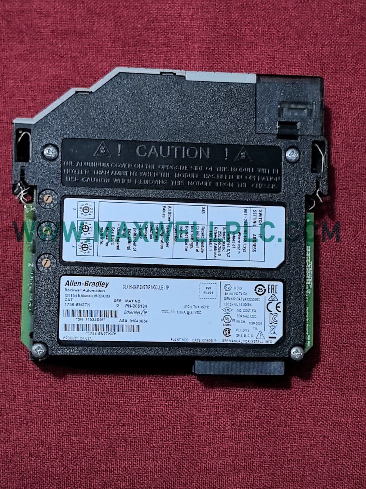 1756-EN2TK Allen-Bradley COMMUNICATION MODULE ControlLogix