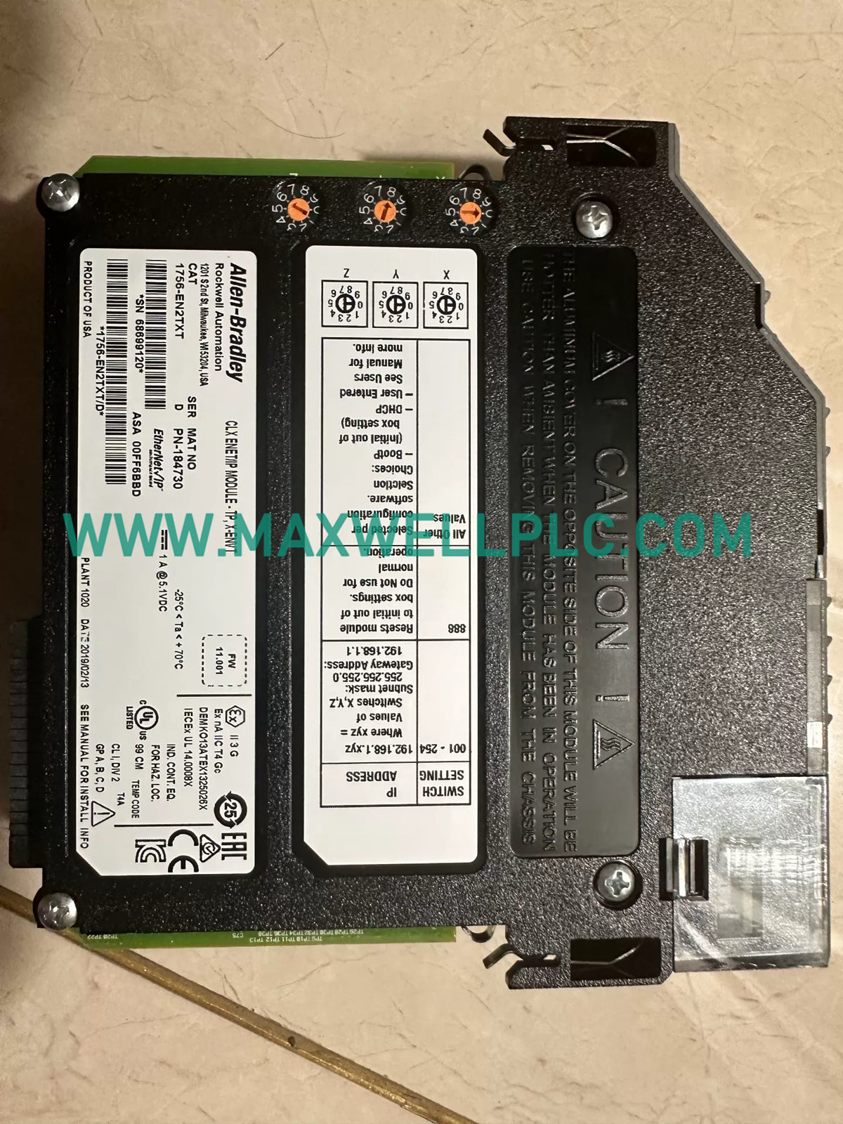 Módulo de comunicación de la serie ControlLogix 1756-EN2TXT Allen-Bradley