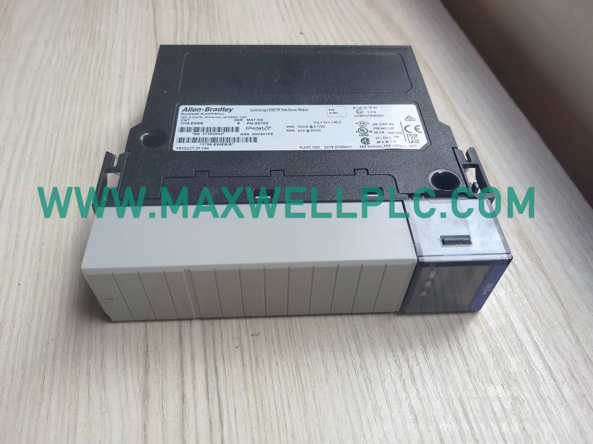 وحدة خادم الويب 1756-EWEB من ألين-برادلي من سلسلة ControlLogix EtherNet/IP