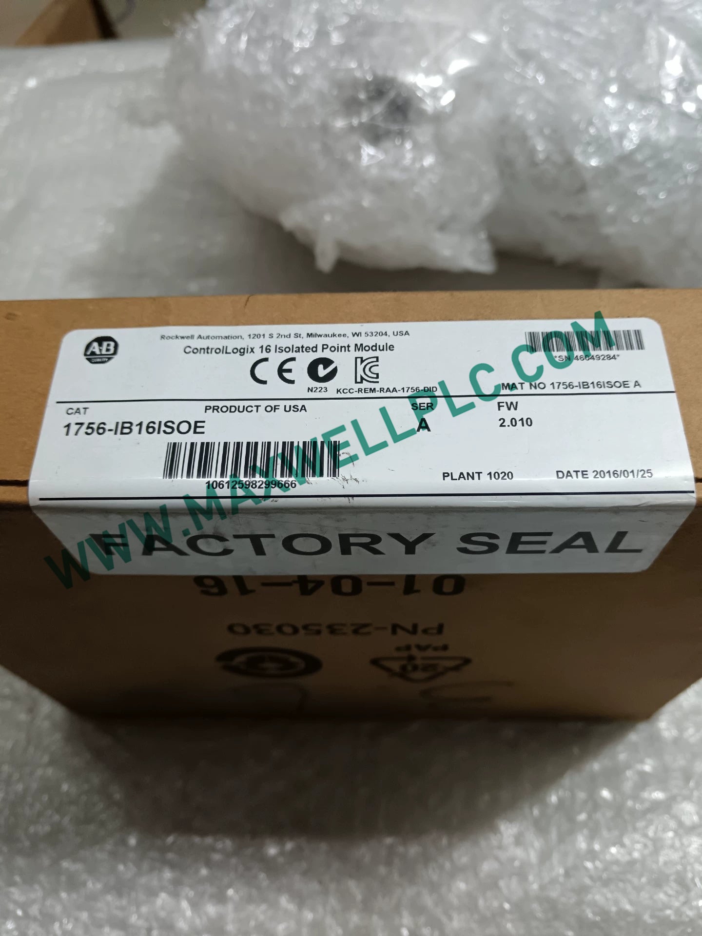 1756-IB16ISOE Allen-Bradley Digital Isolated Input Module ControlLogix