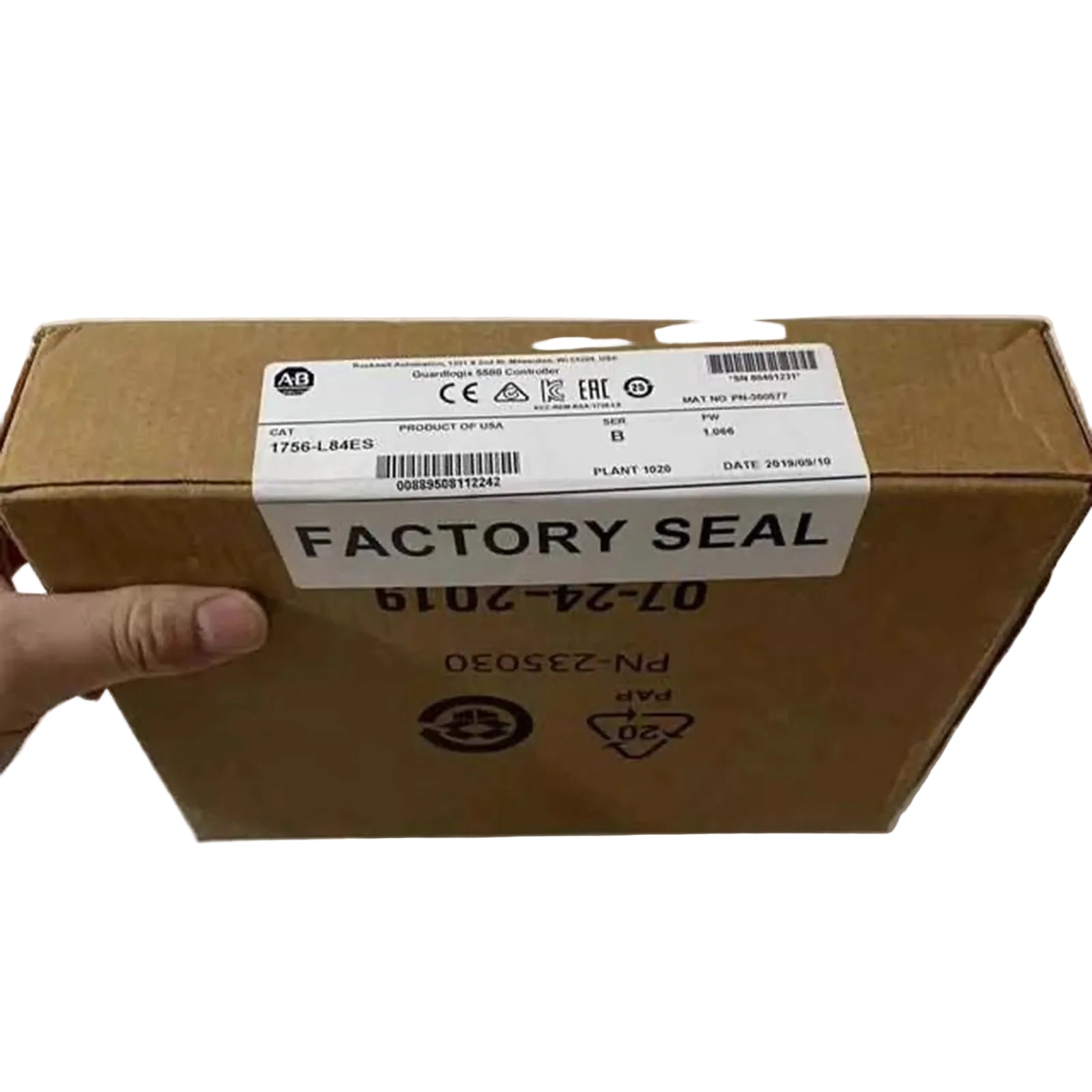Allen-Bradley 1756-L84ES ControlLogix 5580 GuardLogix Safety Controller Module 20MB