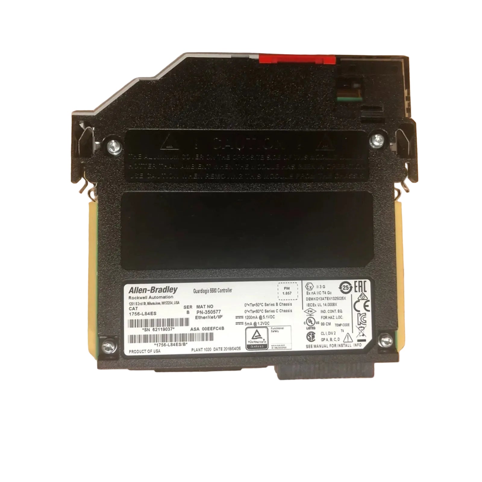 Allen-Bradley 1756-L84ES ControlLogix 5580 GuardLogix Safety Controller Module 20MB