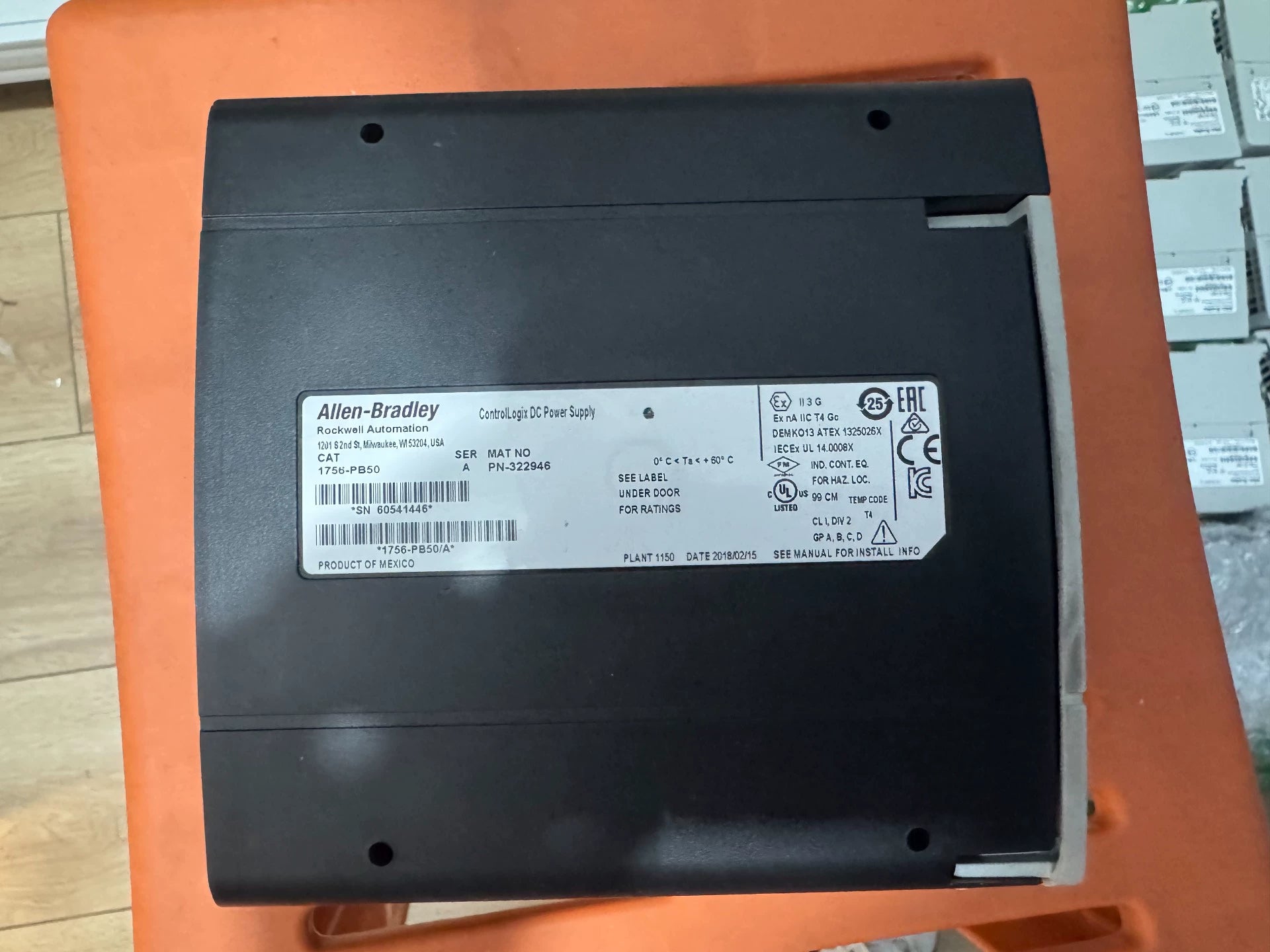Fuentes de alimentación 1756-PB50 ControlLogix de Allen-Bradley