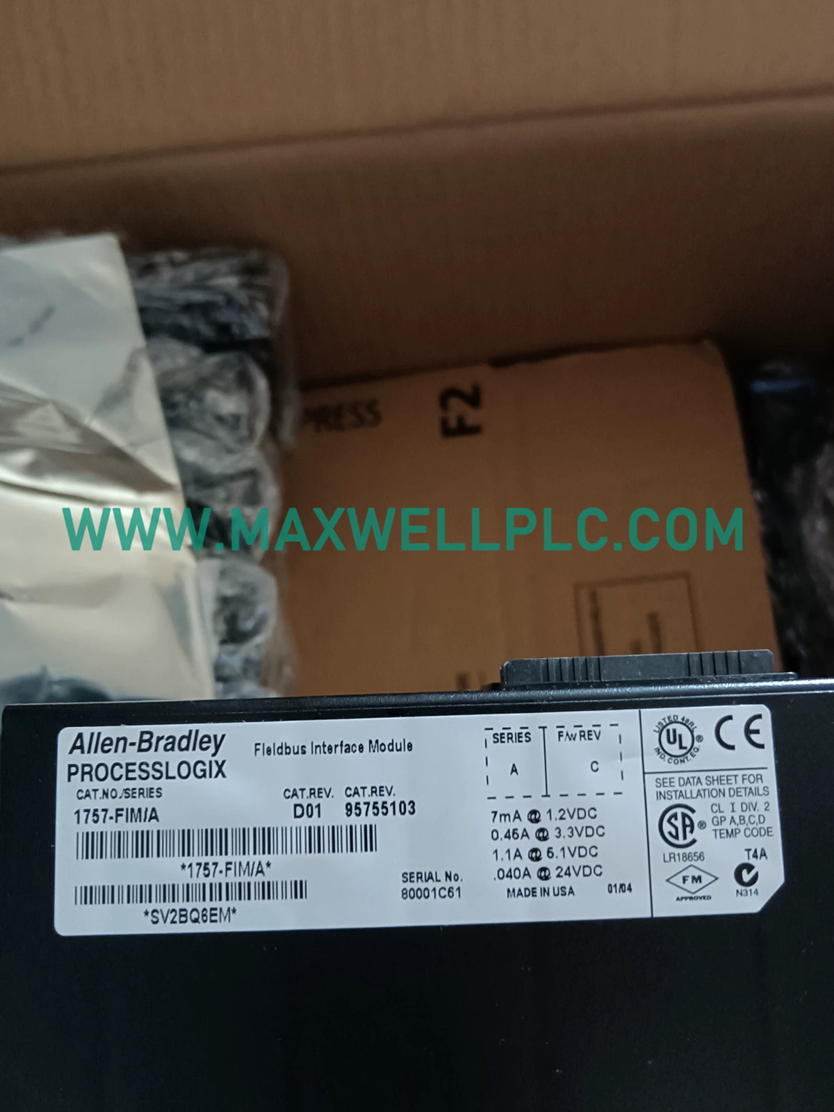 وحدة واجهة الناقل الميداني Allen-Bradley طراز 1757-FIM ControlLogix