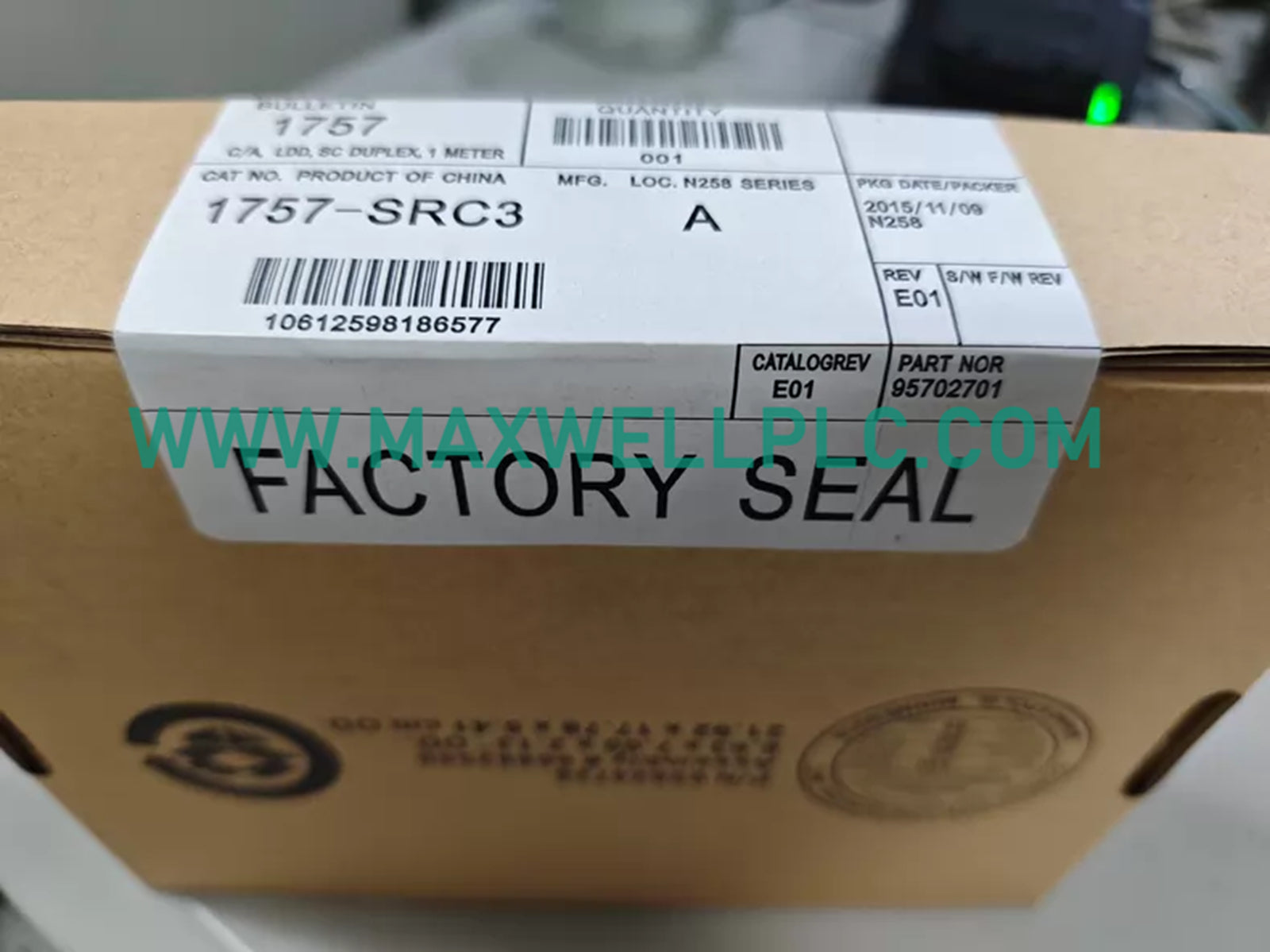 1757-SRC3 Allen-Bradley Redundancy Module Cable ControlLogix