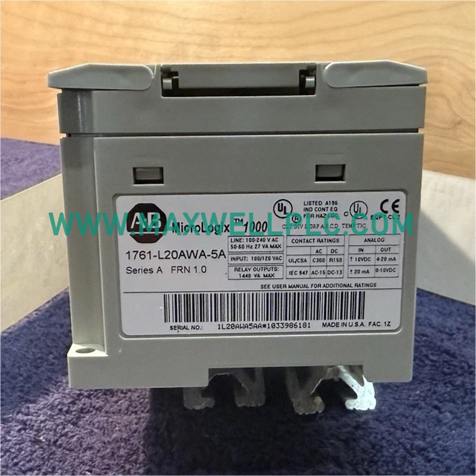 1761-L20AWA-5A Allen-Bradley MicroLogix Redundant H1 Terminal Block