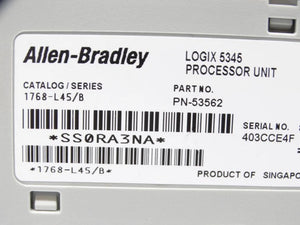 1768-L45 Allen-Bradley Processor Module CompactLogix