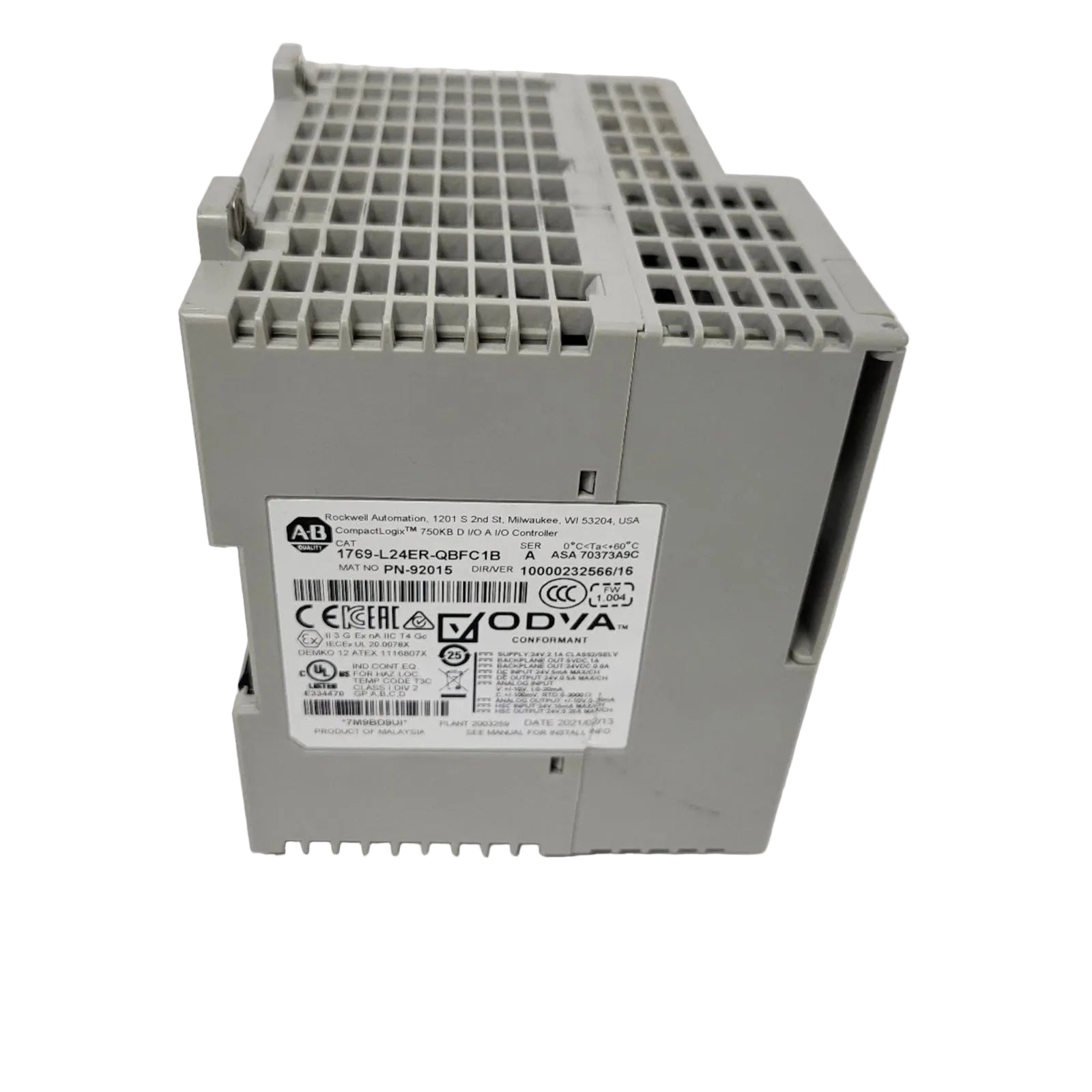 1769-L24ER-QBFC1B Allen-Bradley CPU Processors CompactLogix