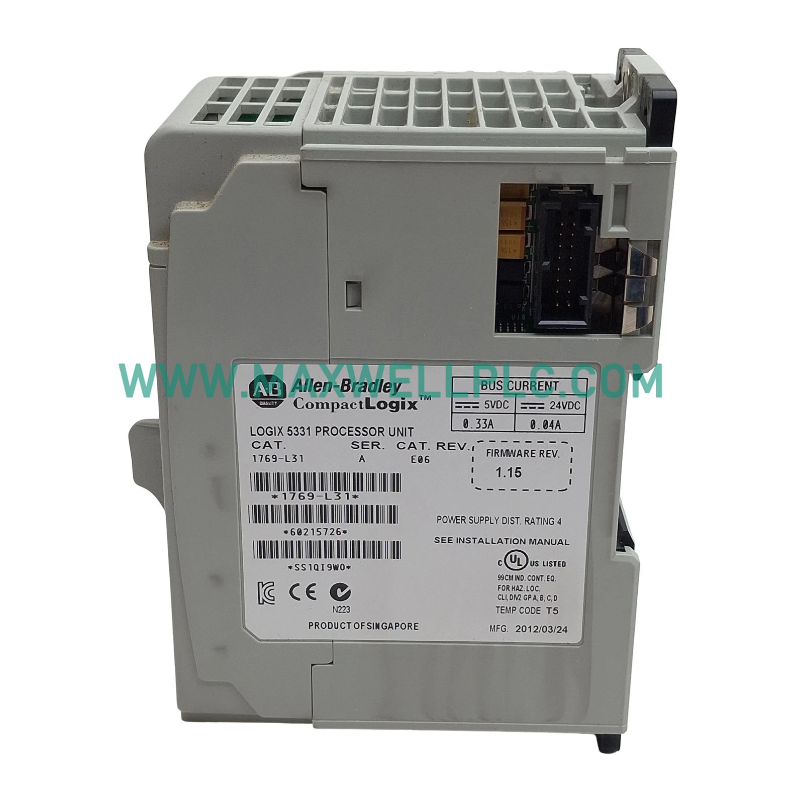 1769-L31 Allen-Bradley Dual Serial Port Controller CompactLogix CPU Processors