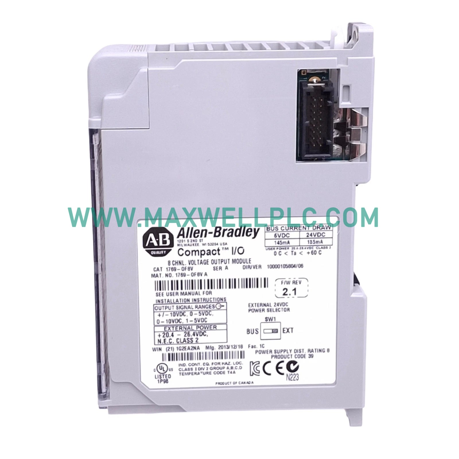 Módulos de salida analógica CompactLogix Allen-Bradley 1769-OF8C
