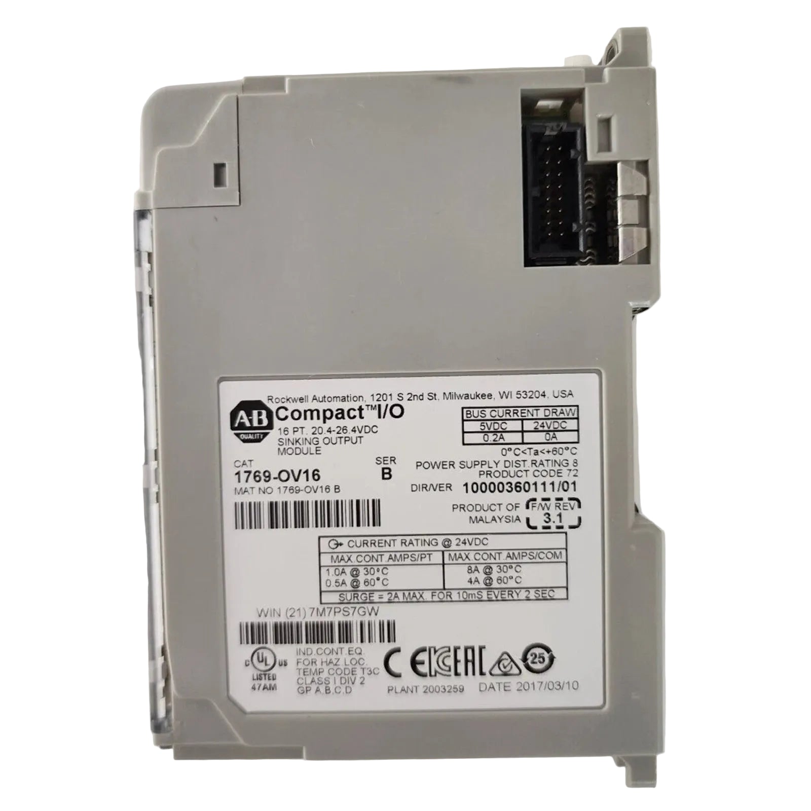 1769-OV16 Allen-Bradley CompactLogix Digital Output Module