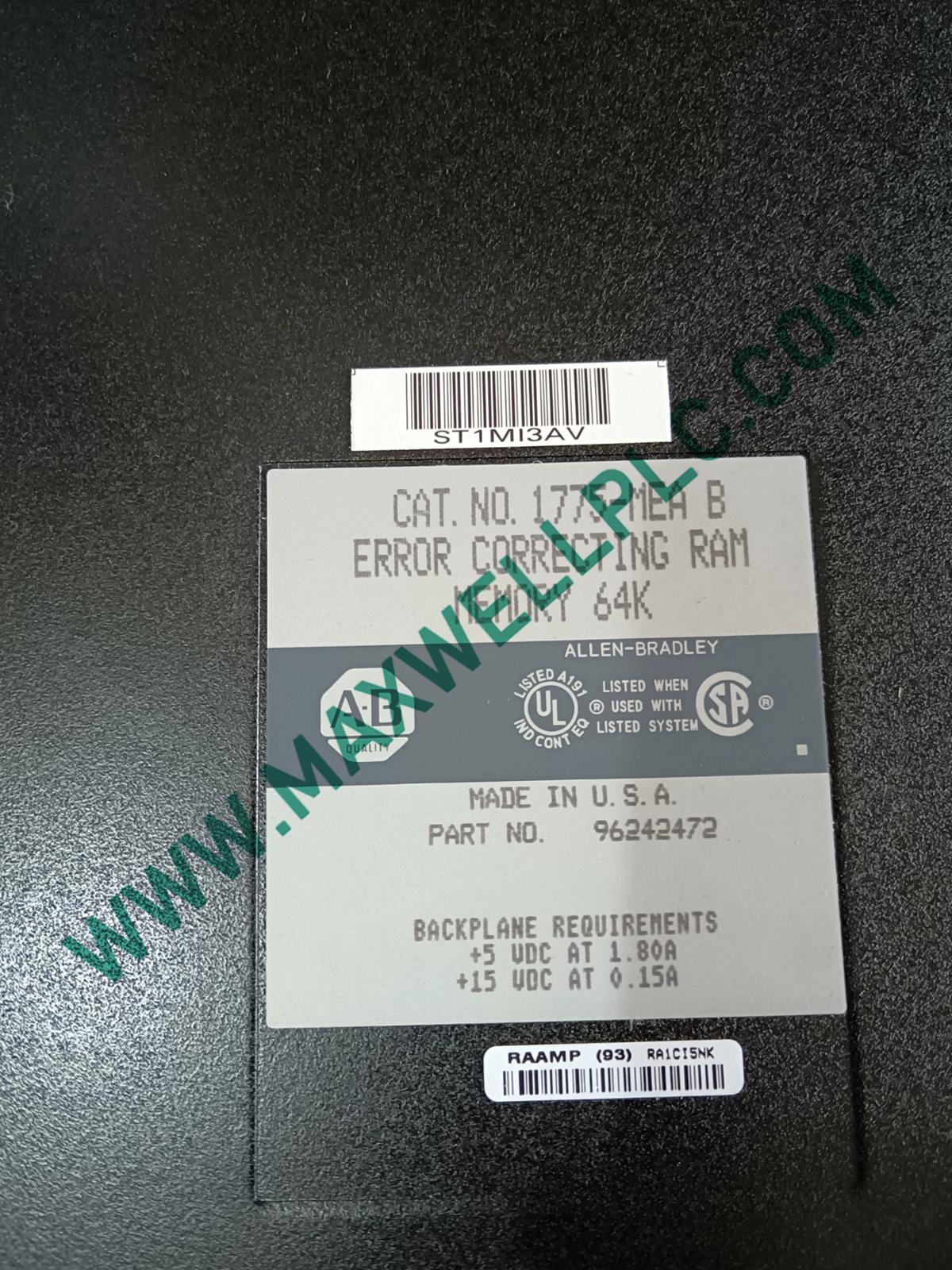 1775-MEA Allen-Bradley Memory Module PLC-3