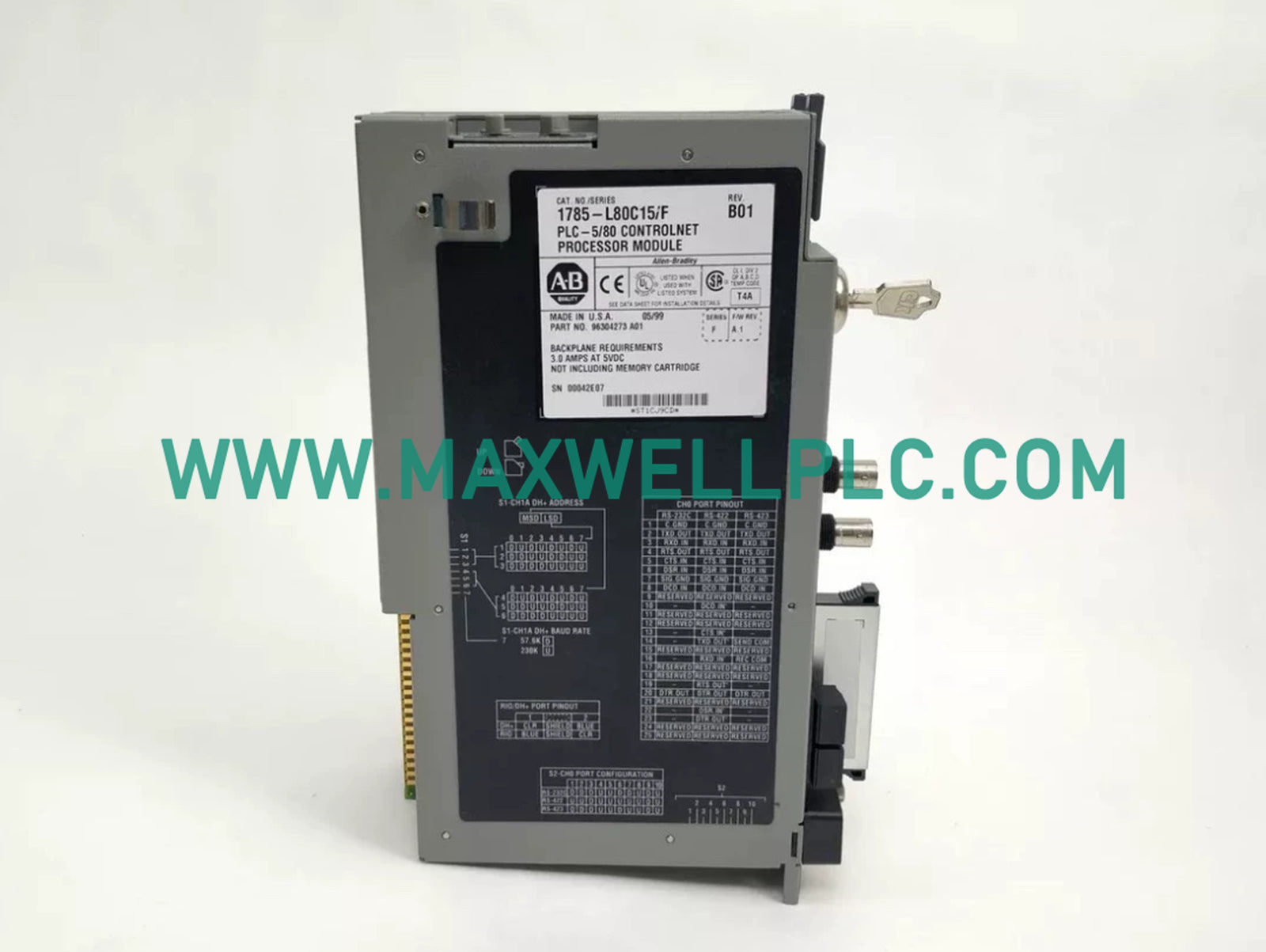 وحدة معالج Allen-Bradley 1785-L80C15 PLC-5/80 Controlnet PLC5