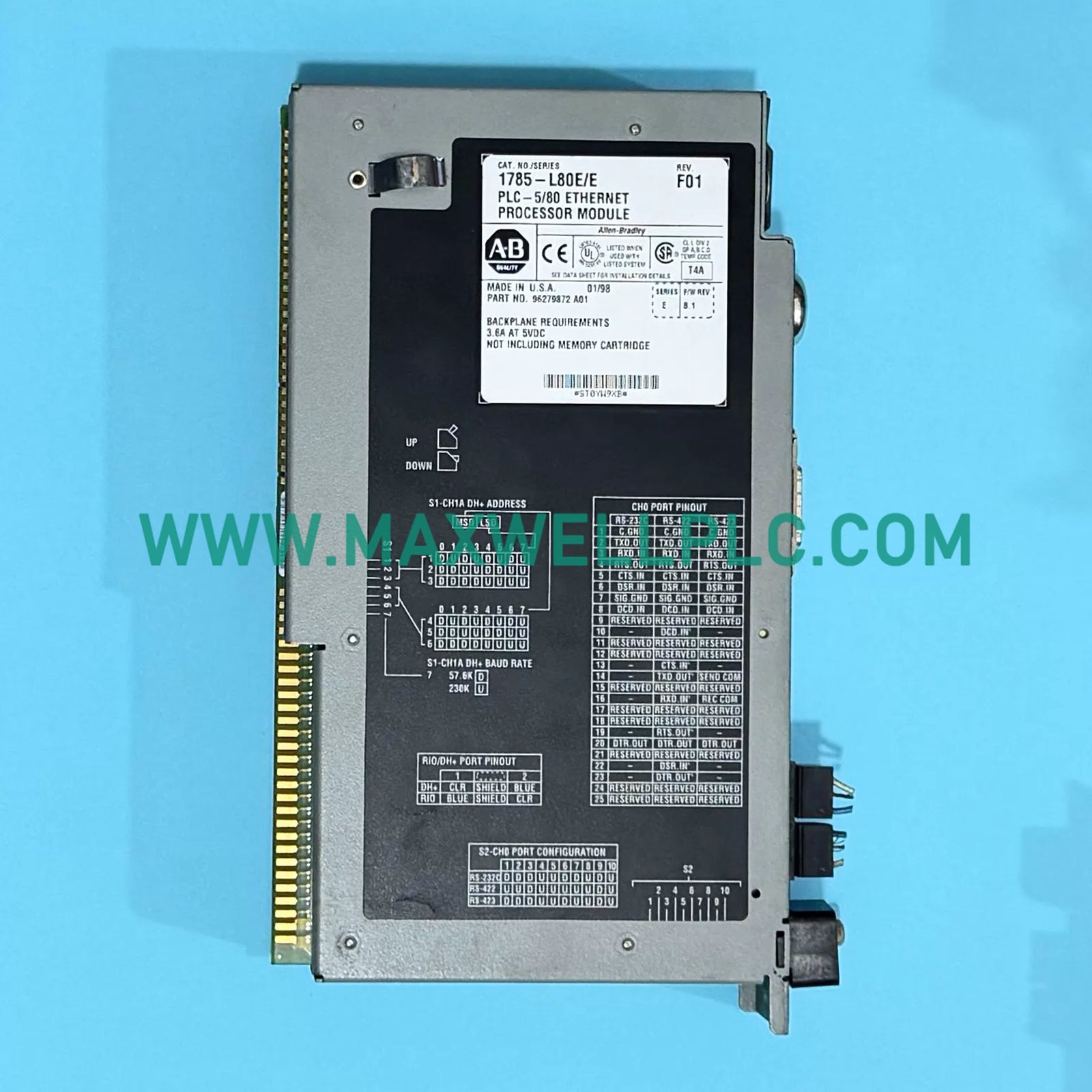 Allen-Bradley PLC-5 1785-L80E EtherNet/IP PLC-5/80E Controller