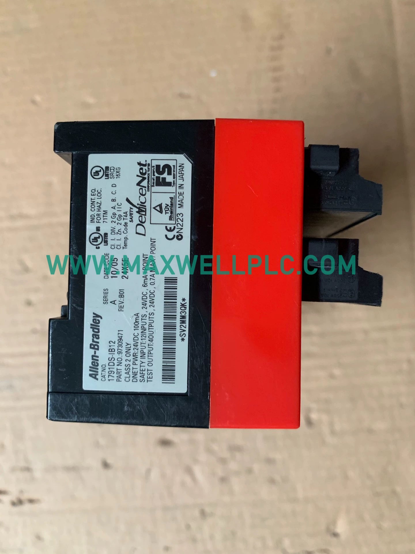 1791DS-IB12 Allen-Bradley Guard I/O 12 Point Digital Combination Module DeviceNet Safety CompactBlock