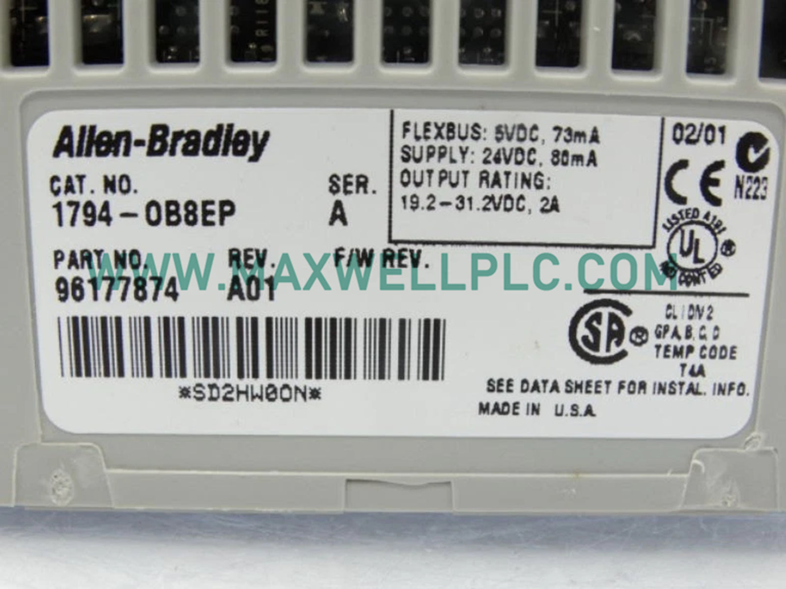 Allen-Bradley 1794-OB8EP/A Flex I/O Digital DC Output Module FLEX I/O