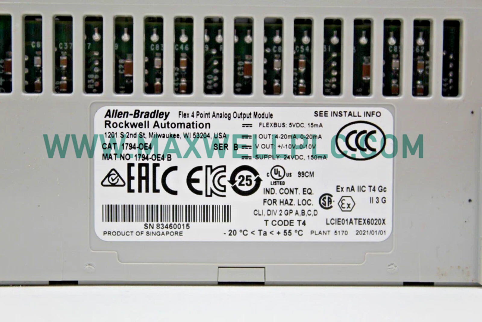 1794-OE4 Allen-Bradley Flex 4 Point Analog Output Module FLEX I/O
