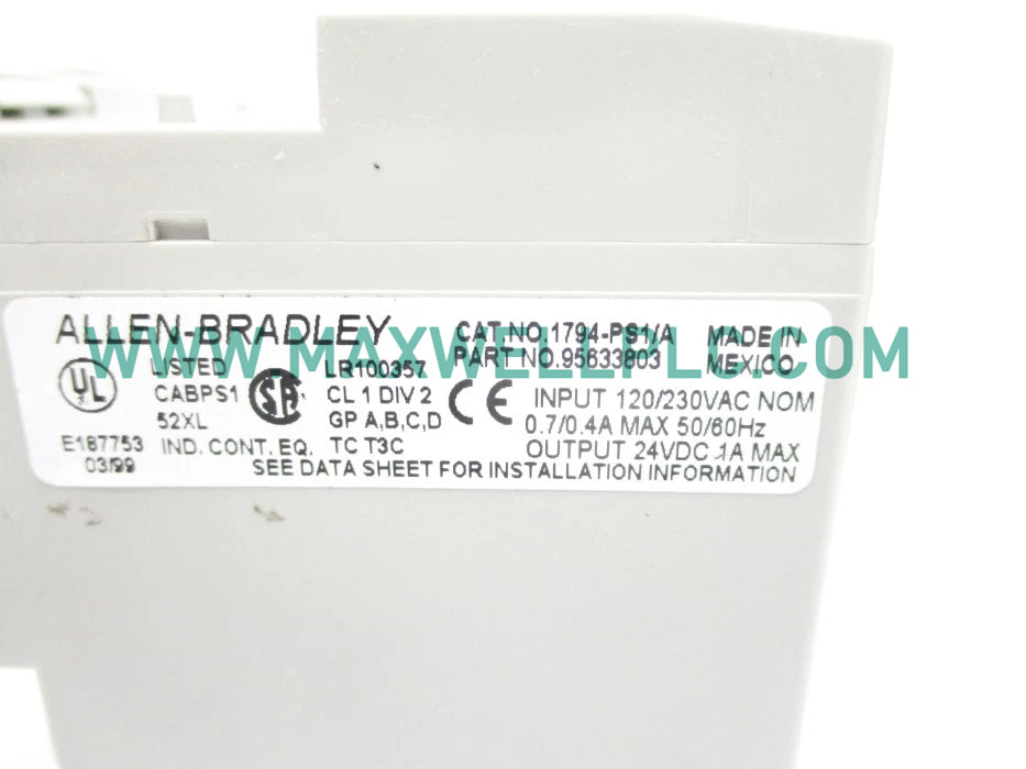 1794-PS1 وحدة تزويد الطاقة Allen-Bradley Flex I/O 1794-PS1