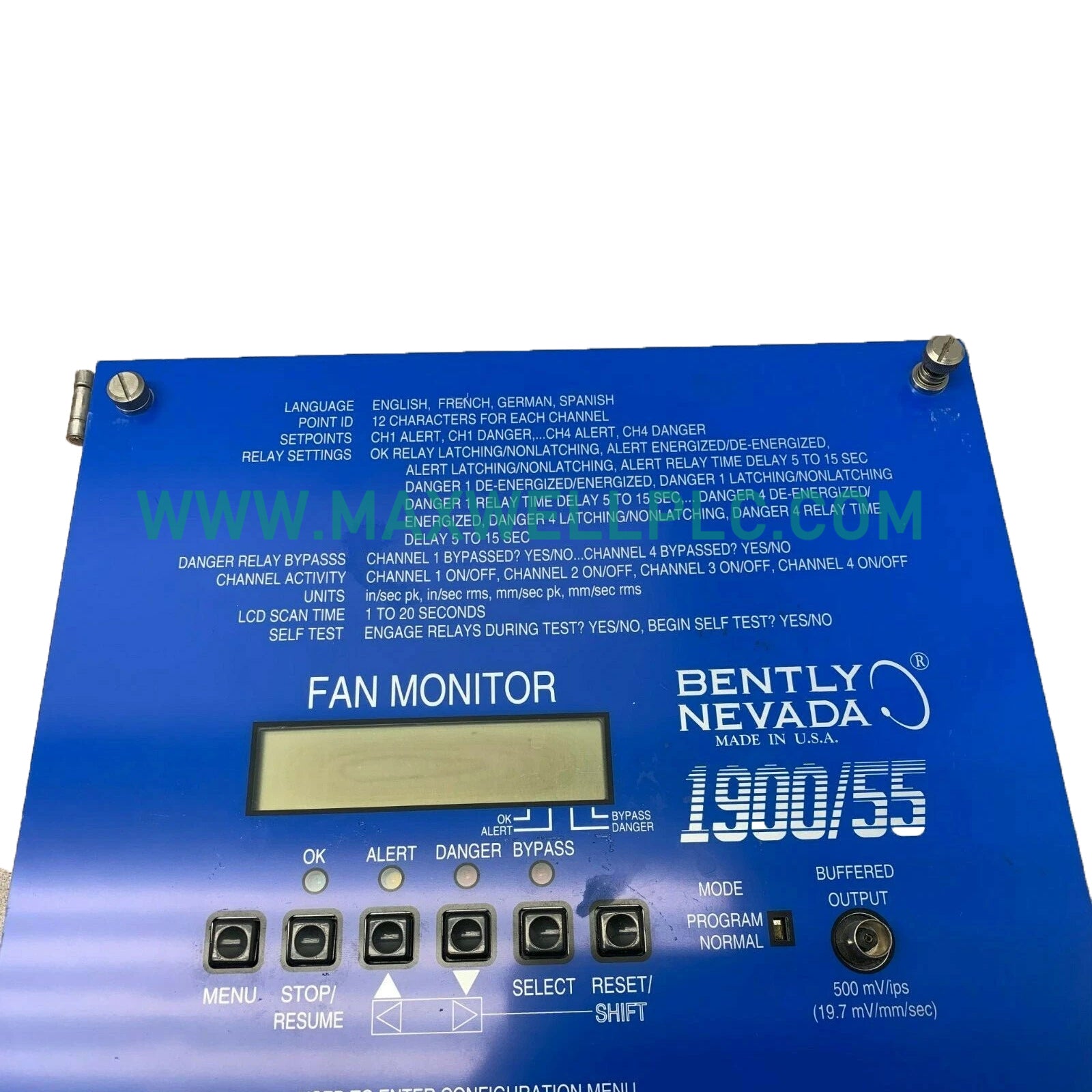 1900/55 Bently Nevada 1900 Series Fan Monitor