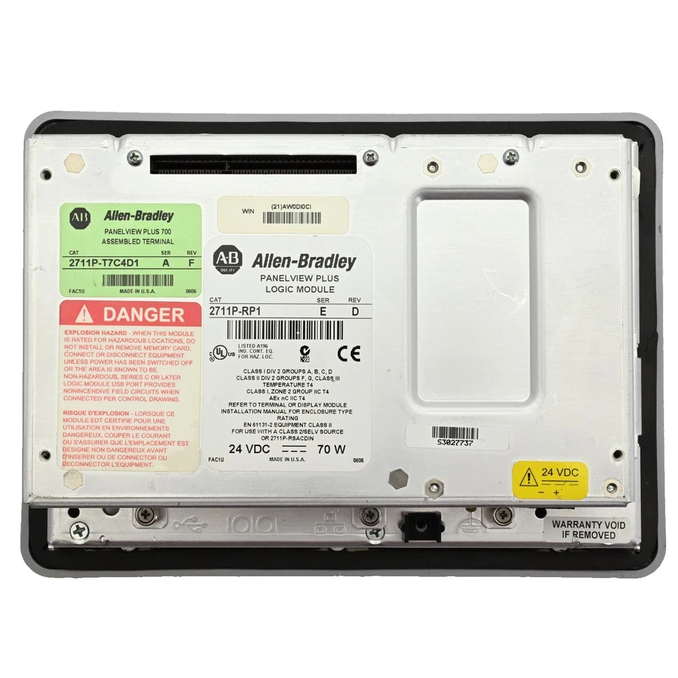 2711P-T7C4D1 Allen-Bradley PanelView Plus 700 Datasheet