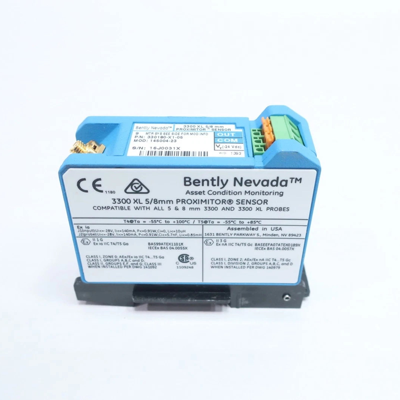 Bently Nevada 330180-X1-05 MOD 145004-82 Proximitor Sensors 3300 XL