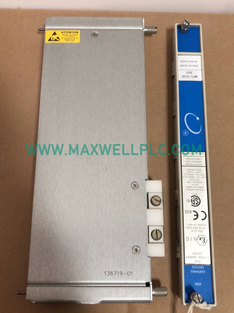3500/04 136719-01 128275-01 Bently Nevada 3500 System Earthing Module