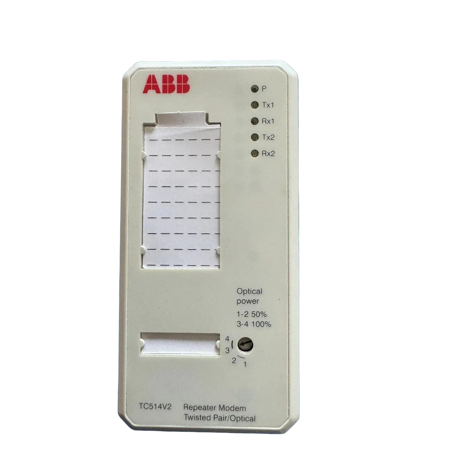 ABB 3BSE013281R1 TC514V2 REPEATER MODULE TWISTED PAIR/OPTICAL AF100 Advant Master