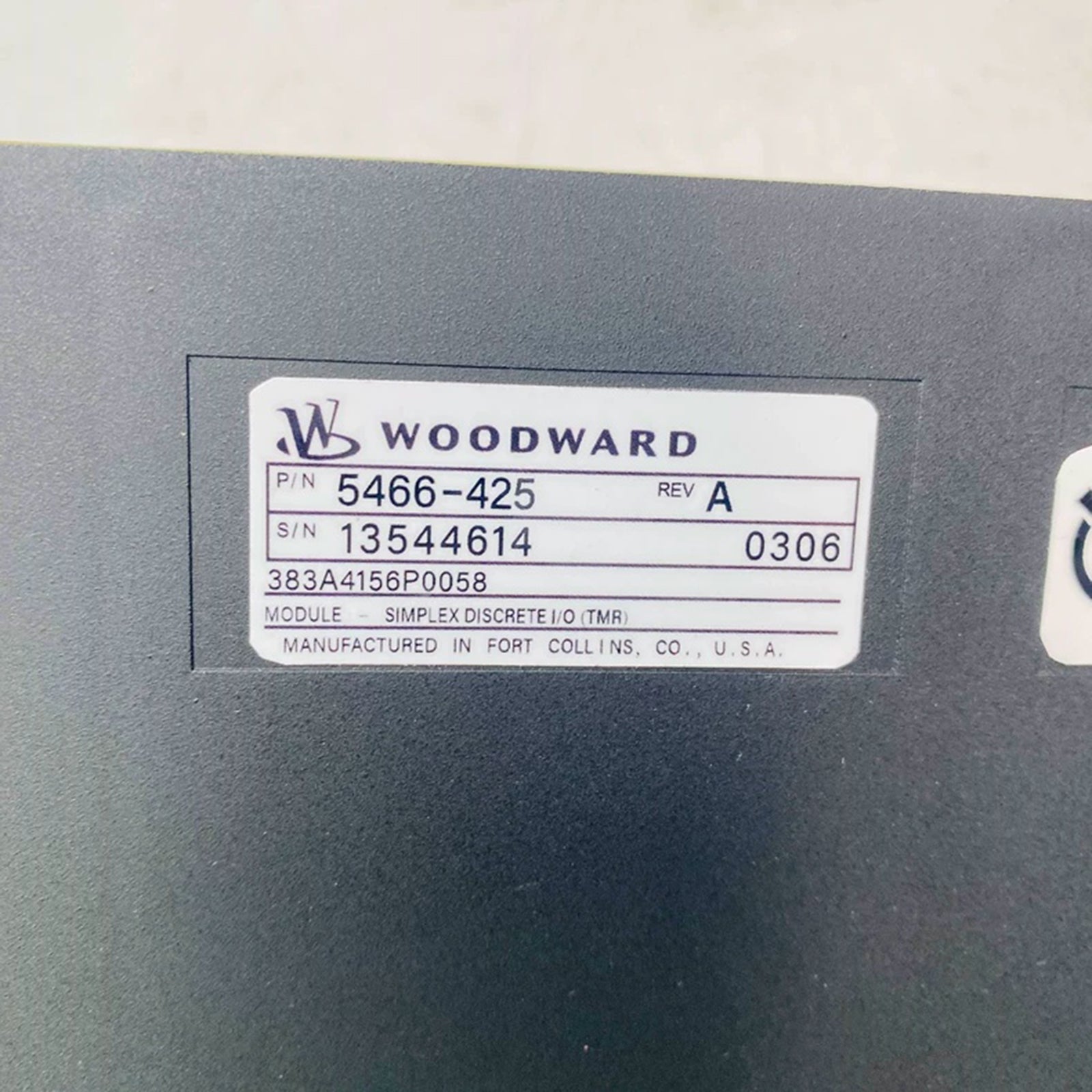 وحدة إدخال/إخراج تناظرية عالية الكثافة Woodward 5466-425 مراجعة F | سلسلة MicroNet