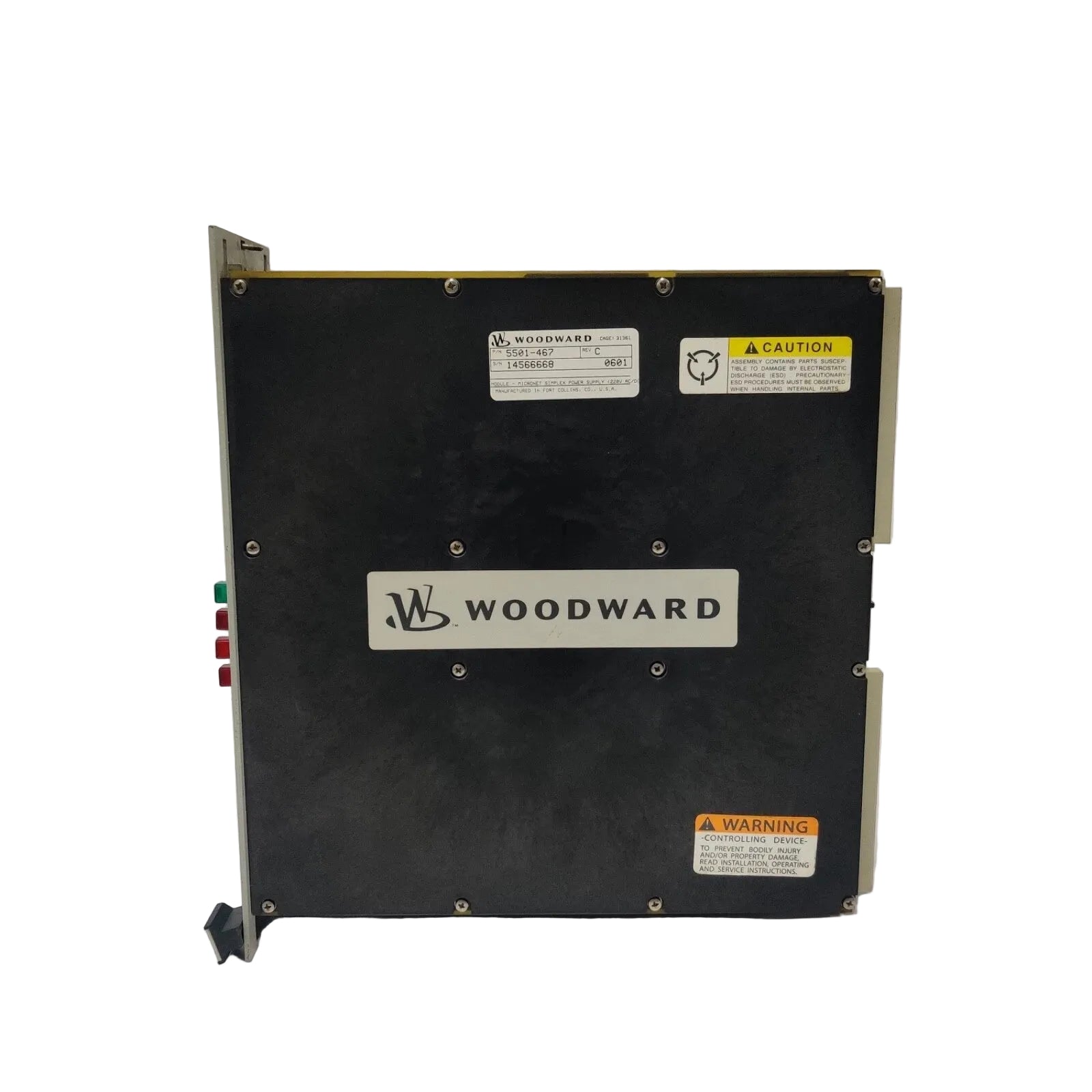 Woodward 5501-467 Rev. C MicroNet Simplex High Voltage Power Supply Module