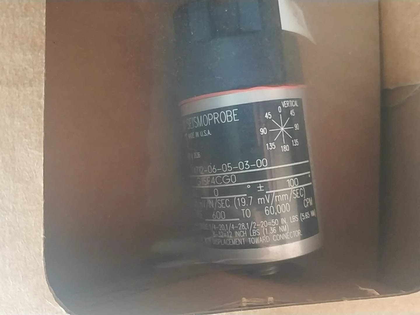 74712-06-05-03-00 Bently Nevada 74712 Seismoprobe Velocity Transducer